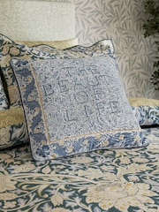 Morris & Co River Wandle 100% Cotton Trent Cushion - Image 1 of 5
