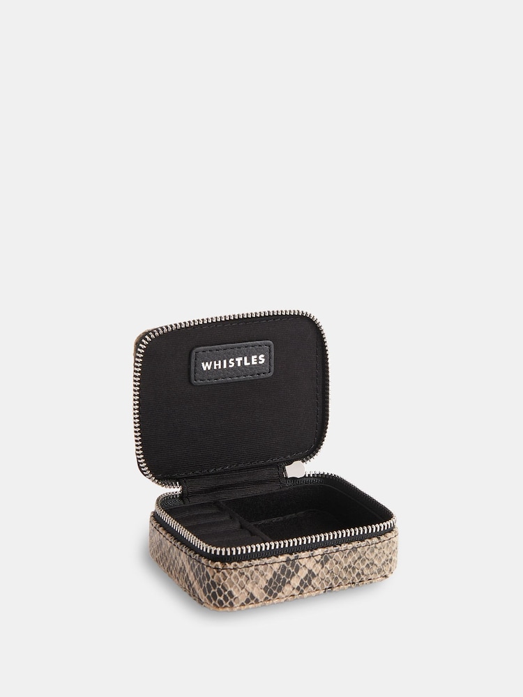 Whistles Natural Lotta Snake Mini Jewellery Box - Image 3 of 3
