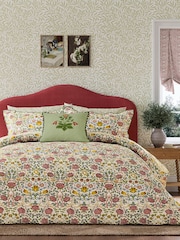 Morris & Co 100% Cotton Rose Duvet Cover and Pillowcase Set - Image 1 of 5