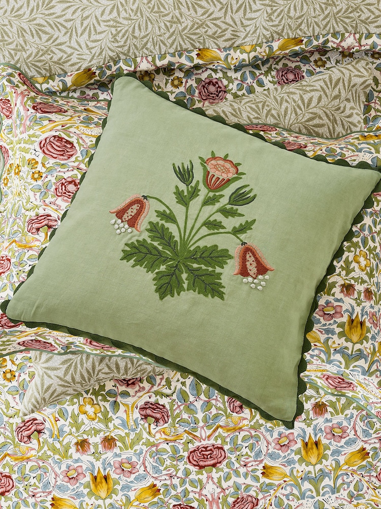 Morris & Co 100% Cotton Rose Duvet Cover and Pillowcase Set - Image 3 of 5