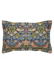 Morris & Co Indigo 100% Cotton Strawberry Thief Duvet Cover and Pillowcase Set - Image 4 of 4