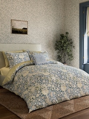 Morris & Co River Wandle 100% Cotton Trent Duvet Cover and Pillowcase Set - Image 1 of 5