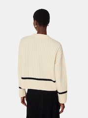 Whistles White Graphic Intarsia Wool Knit Jumper - Image 3 of 6