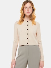Whistles Whistles Wool Decupat/Trei sferturi Cream Cardigan - Imaginea 1 din 5