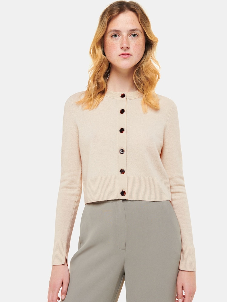 Whistles Whistles Wool Decupat/Trei sferturi Cream Cardigan - Imaginea 1 din 5