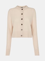 Whistles Whistles Wool Decupat/Trei sferturi Cream Cardigan - Imaginea 5 din 5