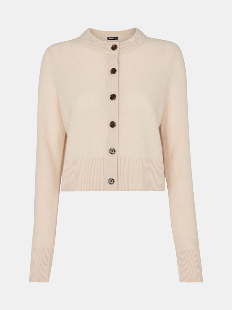 Whistles Whistles Wool Decupat/Trei sferturi Cream Cardigan - Imaginea 5 din 5