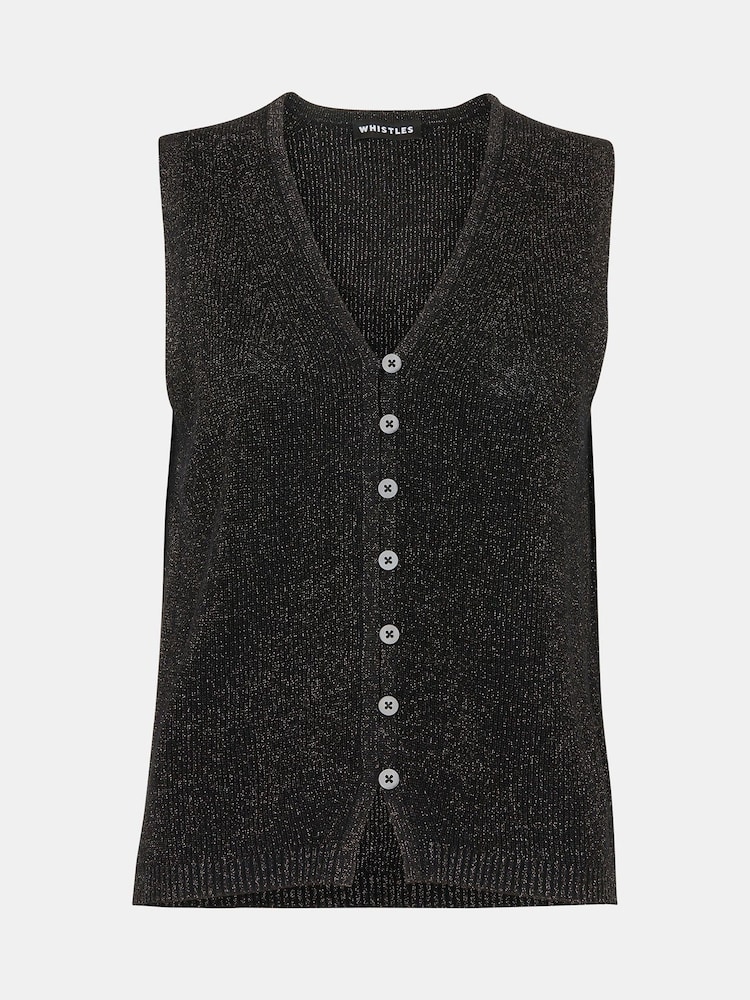 Whistles Glitzerndes Strick-Tanktop - Bild 5 von 5