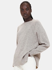 Whistles Grey Ultimate Cashmere Crew Neck Jumper - Image 1 of 5