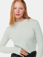 Whistles Green Alpaca Mix Fluffy Knit Jumper - Image 1 of 5