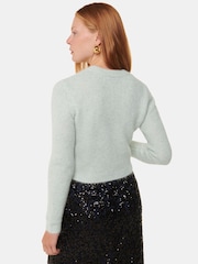 Whistles Green Alpaca Mix Fluffy Knit Jumper - Image 2 of 5