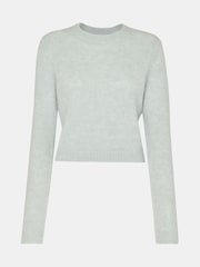 Whistles Green Alpaca Mix Fluffy Knit Jumper - Image 5 of 5