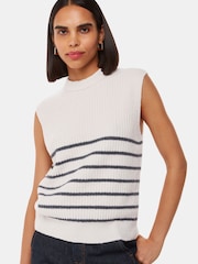 Whistles White Stripe Textured Tank - Image 1 of 5