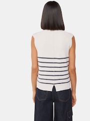 Whistles White Stripe Textured Tank - Image 2 of 5