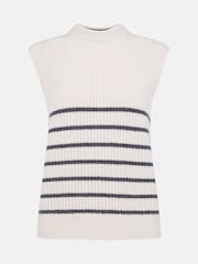 Whistles White Stripe Textured Tank - Image 5 of 5