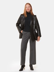 Whistles Grey Cashmere Funnel Neck Jumper - Image 3 of 5