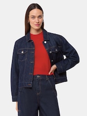 Whistles Red Cashmere Crop Crew Jumper - Image 4 of 5