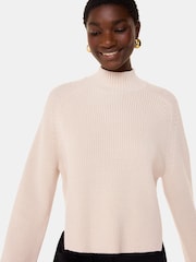Pulover din tricot cu detaliu lateral Whistles Wool Mix - Image 1 of 5