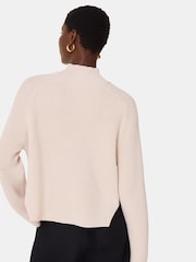 Pulover din tricot cu detaliu lateral Whistles Wool Mix - Image 2 of 5