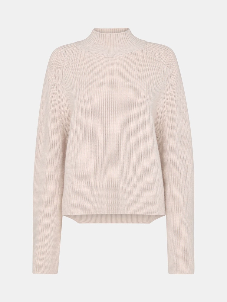 Pulover din tricot cu detaliu lateral Whistles Wool Mix - Image 5 of 5