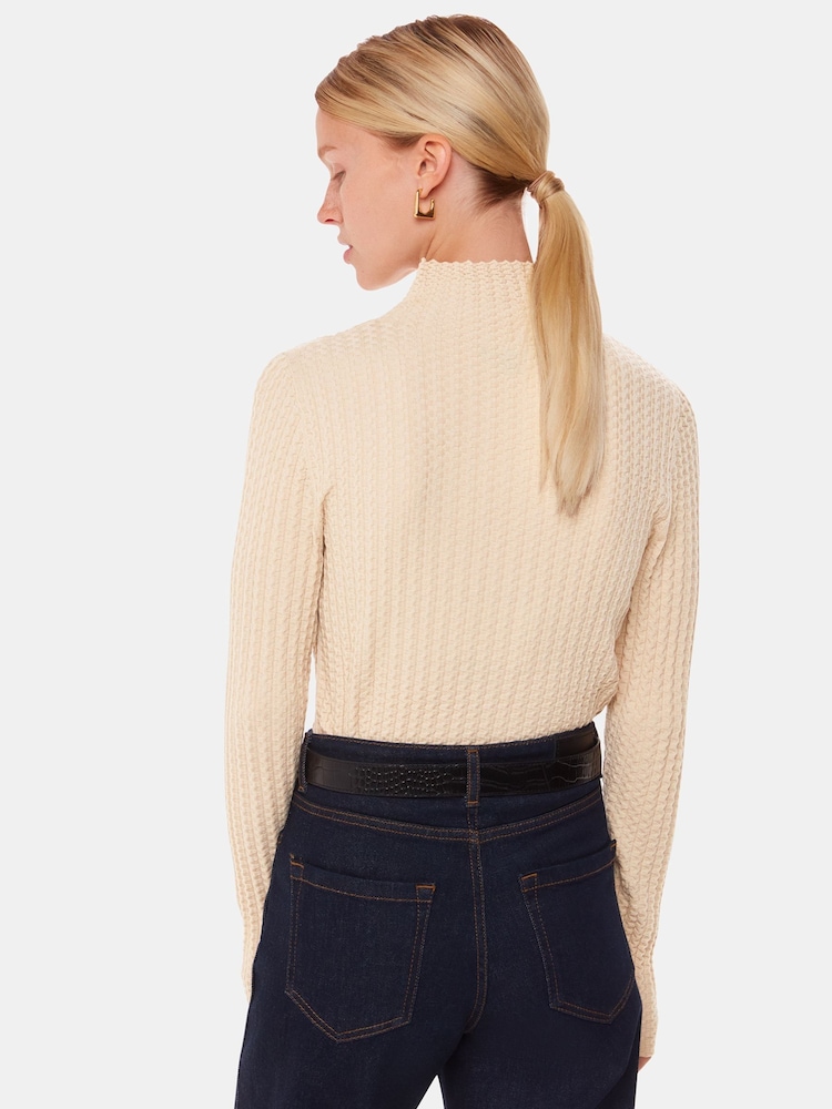 Whistles, High-Neck-Strickpullover mit strukturiertem Detail - Bild 2 von 5
