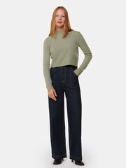 Whistles Green Wool Cropped Sweater - Image 1 of 5
