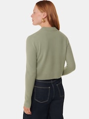 Whistles Green Wool Cropped Sweater - Image 2 of 5