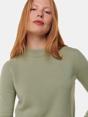 Whistles Green Wool Cropped Sweater - Image 4 of 5