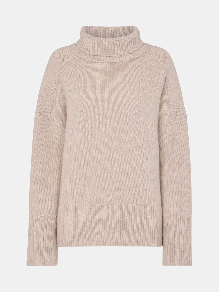 Whistles White Wool Roll Neck Knit Jumper - Image 5 of 5 Whistles White Wool Roll Neck Knit Jumper - Image 5 of 5