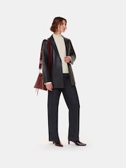 Whistles Cashmere Funnel Neck White Jumper - Image 3 of 5