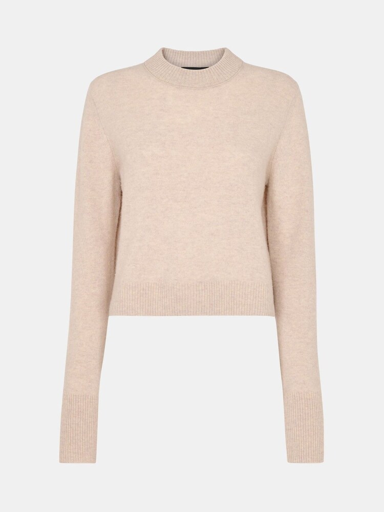 Whistles Cream Wool Cropped Sweater - Image 5 of 5 Whistles Cream Wool Cropped Sweater - Image 5 of 5
