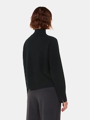 Whistles Cashmere Funnel Neck Black Jumper - Image 2 of 5
