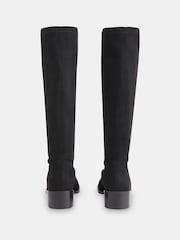 Whistles Black Lisi Stretch Knee High Boots - Image 2 of 4
