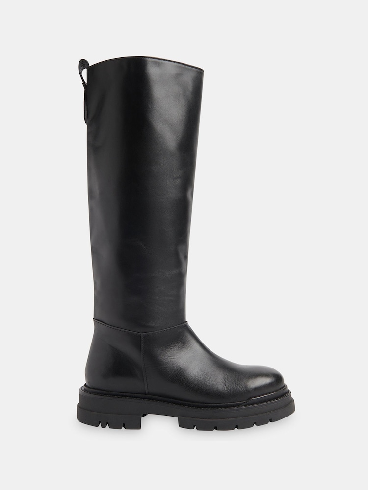 Whistles Maceo Kniehohe Stiefel mit flacher Sohle - Bild 1 von 5