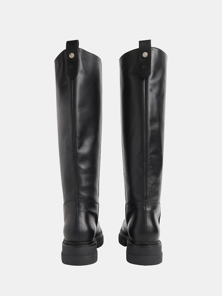 Whistles Maceo Kniehohe Stiefel mit flacher Sohle - Bild 2 von 5