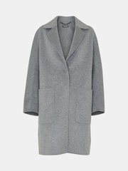 Whistles Grey Cassie Double Face Pocket Coat - Image 6 of 6