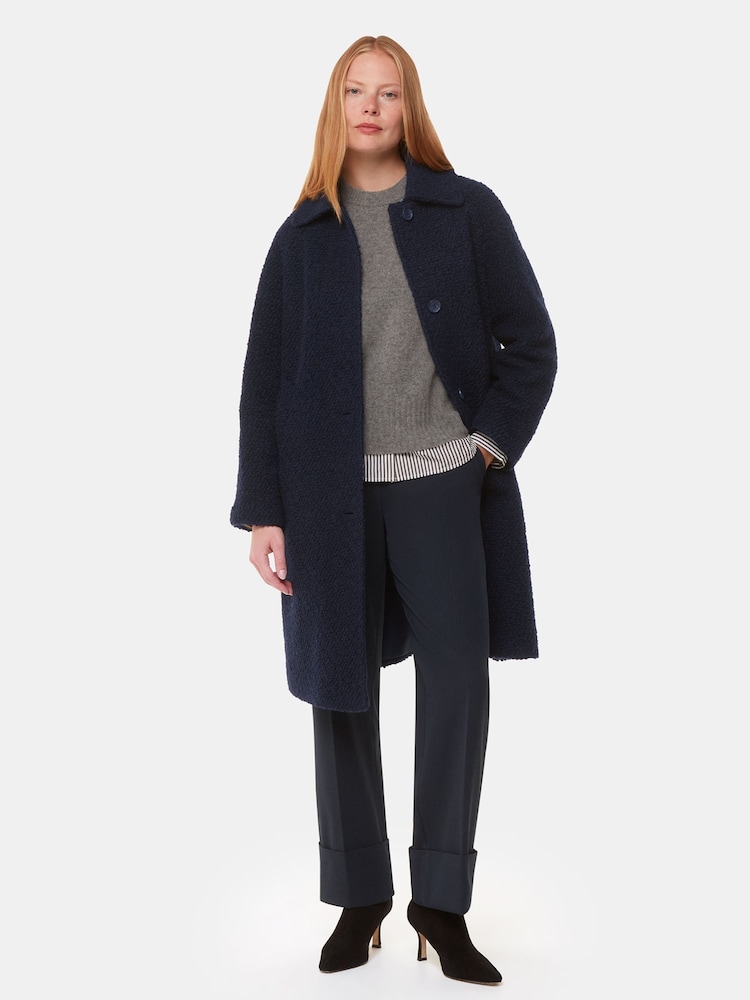 Buy Whistles Blue Romy Boucle Coat from the Next UK online shop