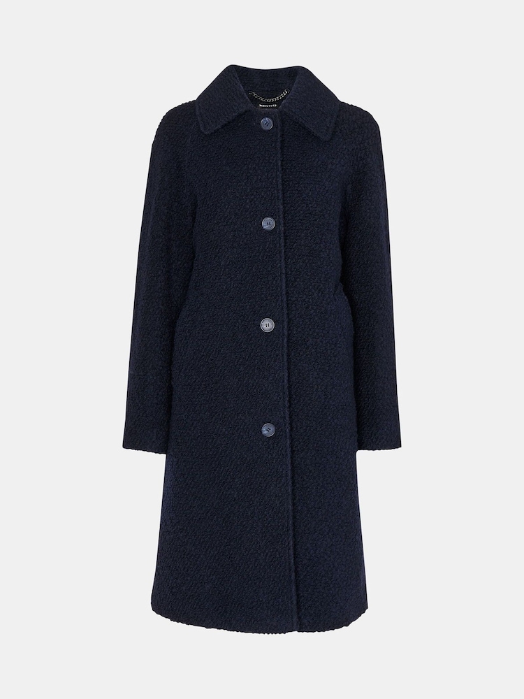 Whistles Blue Romy Boucle Coat - Image 6 of 6