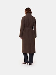 Nude - Whistles Morgan Guler înalt Negru Coat - Image 4 of 6