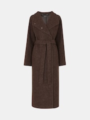 Nude - Whistles Morgan Guler înalt Negru Coat - Image 6 of 6