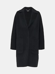 Whistles Cassie Double Face Pocket Black Coat - Image 5 of 5