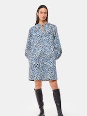 Whistles Blue Feathered Wing Marnie Dress - Image 1 of 5