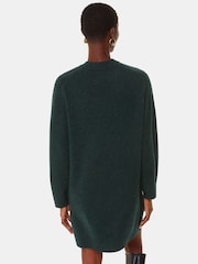 Whistles Green Ava Round Neck Knitted Dress - Image 2 of 5