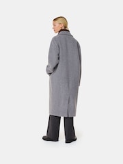 Whistles Grey Eliza Double Breasted Coat - Image 3 of 6