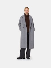 Whistles Grey Eliza Double Breasted Coat - Image 4 of 6