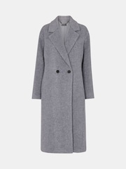 Whistles Grey Eliza Double Breasted Coat - Image 6 of 6