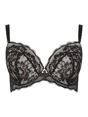Yours Curve Black Liza Lace Plunge T-Shirt Bra - Image 5 of 6