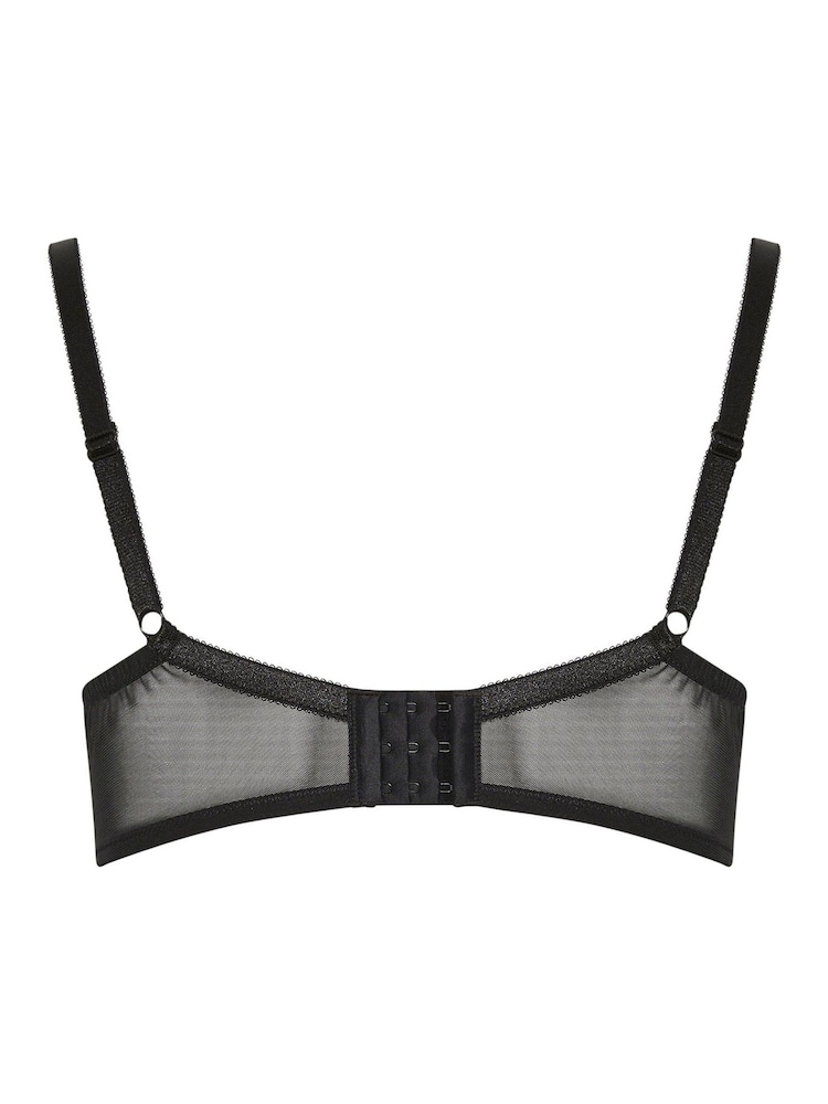 Yours Curve Black Liza Lace Plunge T-Shirt Bra - Image 6 of 6