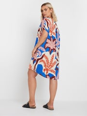 Yours Curve Blue Easy Tunic Dress - Image 3 of 5