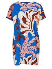 Yours Curve Blue Easy Tunic Dress - Image 5 of 5